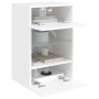 Wandmontierter TV-Schrank mit LED-Leuchten weiß 40x30x60,5 cm von , TV-Möbel - Ref: Foro24-837078, Preis: 43,66 €, Rabatt: %