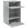 Wall-mounted TV cabinet with LED lights concrete gray 40x30x60.5 cm by , TV Furniture - Ref: Foro24-837084, Price: 50,78 €, D...