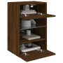 Wandmontierter TV-Schrank mit LED-Leuchten, braune Eiche, 40 x 30 x 60,5 cm von , TV-Möbel - Ref: Foro24-837090, Preis: 52,47...
