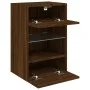 Wandmontierter TV-Schrank mit LED-Leuchten, braune Eiche, 40 x 30 x 60,5 cm von , TV-Möbel - Ref: Foro24-837090, Preis: 52,47...
