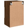 Wandmontierter TV-Schrank mit LED-Leuchten, braune Eiche, 40 x 30 x 60,5 cm von , TV-Möbel - Ref: Foro24-837090, Preis: 53,29...