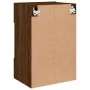 Wandmontierter TV-Schrank mit LED-Leuchten, braune Eiche, 40 x 30 x 60,5 cm von , TV-Möbel - Ref: Foro24-837090, Preis: 52,47...