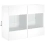 Wandmontierter TV-Schrank mit LED-Leuchten weiß 78,5 x 30 x 60,5 cm von , TV-Möbel - Ref: Foro24-837099, Preis: 67,35 €, Raba...