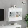 Wandmontierter TV-Schrank mit LED-Leuchten weiß 78,5 x 30 x 60,5 cm von , TV-Möbel - Ref: Foro24-837099, Preis: 67,35 €, Raba...