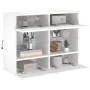 Wandmontierter TV-Schrank mit LED-Leuchten weiß 78,5 x 30 x 60,5 cm von , TV-Möbel - Ref: Foro24-837099, Preis: 67,35 €, Raba...