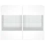 Wandmontierter TV-Schrank mit LED-Leuchten weiß 78,5 x 30 x 60,5 cm von , TV-Möbel - Ref: Foro24-837099, Preis: 67,35 €, Raba...
