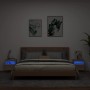Muebles de TV de pared luces LED 2 uds roble Sonoma 40x30x40 cm de , Muebles TV - Ref: Foro24-837174, Precio: 59,51 €, Descue...
