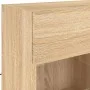Wandmontierter TV-Schrank mit LED-Leuchten Sonoma-Eiche 78,5 x 30 x 60,5 cm von , TV-Möbel - Ref: Foro24-837101, Preis: 64,30...