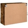 Mueble TV de pared con luces LED roble ahumado 78,5x30x60,5 cm de , Muebles TV - Ref: Foro24-837103, Precio: 63,92 €, Descuen...