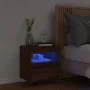 Wall-mounted TV cabinet with LED lights brown oak 40x30x40 cm by , TV Furniture - Ref: Foro24-837181, Price: 34,91 €, Discoun...