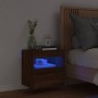 Wandmontierter TV-Schrank mit LED-Leuchten, braune Eiche, 40 x 30 x 40 cm von , TV-Möbel - Ref: Foro24-837181, Preis: 35,33 €...