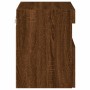 Wall-mounted TV cabinet with LED lights brown oak 40x30x40 cm by , TV Furniture - Ref: Foro24-837181, Price: 35,33 €, Discoun...