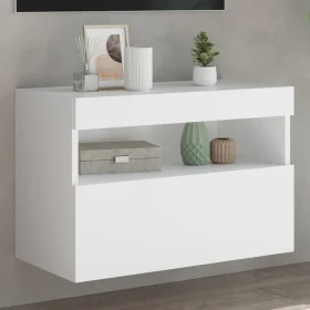 Wandmontierter TV-Schrank mit LED-Leuchten weiß 60x30x40 cm von , TV-Möbel - Ref: Foro24-837183, Preis: 50,14 €, Rabatt: %