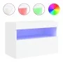 Wandmontierter TV-Schrank mit LED-Leuchten weiß 60x30x40 cm von , TV-Möbel - Ref: Foro24-837183, Preis: 50,07 €, Rabatt: %