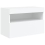 Wandmontierter TV-Schrank mit LED-Leuchten weiß 60x30x40 cm von , TV-Möbel - Ref: Foro24-837183, Preis: 50,94 €, Rabatt: %