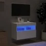 Wandmontierter TV-Schrank mit LED-Leuchten weiß 60x30x40 cm von , TV-Möbel - Ref: Foro24-837183, Preis: 50,07 €, Rabatt: %