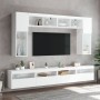 Mueble de TV de pared con luces LED blanco 60x30x40 cm de , Muebles TV - Ref: Foro24-837183, Precio: 52,66 €, Descuento: %