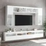 Wall-mounted TV cabinet with LED lights white 60x30x40 cm by , TV Furniture - Ref: Foro24-837183, Price: 50,07 €, Discount: %