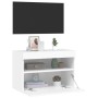 Wandmontierter TV-Schrank mit LED-Leuchten weiß 60x30x40 cm von , TV-Möbel - Ref: Foro24-837183, Preis: 50,94 €, Rabatt: %