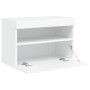 Mueble de TV de pared con luces LED blanco 60x30x40 cm de , Muebles TV - Ref: Foro24-837183, Precio: 52,66 €, Descuento: %