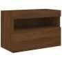 Mueble de TV de pared con luces LED roble marrón 60x30x40 cm de , Muebles TV - Ref: Foro24-837195, Precio: 50,59 €, Descuento: %