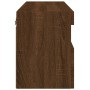 Mueble de TV de pared con luces LED roble marrón 60x30x40 cm de , Muebles TV - Ref: Foro24-837195, Precio: 53,16 €