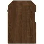 Mueble de TV de pared con luces LED roble marrón 60x30x40 cm de , Muebles TV - Ref: Foro24-837195, Precio: 50,59 €, Descuento: %