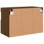 Mueble de TV de pared con luces LED roble marrón 60x30x40 cm de , Muebles TV - Ref: Foro24-837195, Precio: 50,59 €, Descuento: %