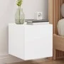 Mueble de TV de pared con luces LED blanco 30,5x35x30 cm de , Muebles TV - Ref: Foro24-837218, Precio: 35,10 €, Descuento: %