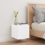 Wandmontierter TV-Schrank mit LED-Leuchten weiß 30,5x35x30 cm von , TV-Möbel - Ref: Foro24-837218, Preis: 35,55 €, Rabatt: %