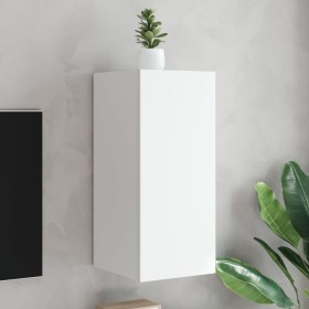 Wandmontierter TV-Schrank mit LED-Leuchten weiß 30,5x35x70 cm von , TV-Möbel - Ref: Foro24-837232, Preis: 48,65 €, Rabatt: %
