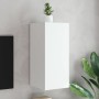 Mueble de TV de pared con luces LED blanco 30,5x35x70 cm de , Muebles TV - Ref: Foro24-837232, Precio: 48,58 €, Descuento: %