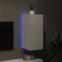 Wall-mounted TV cabinet with LED lights white 30.5x35x70 cm by , TV Furniture - Ref: Foro24-837232, Price: 48,02 €, Discount: %
