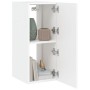 Wandmontierter TV-Schrank mit LED-Leuchten weiß 30,5x35x70 cm von , TV-Möbel - Ref: Foro24-837232, Preis: 48,65 €, Rabatt: %