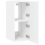 Wall-mounted TV cabinet with LED lights white 30.5x35x70 cm by , TV Furniture - Ref: Foro24-837232, Price: 48,02 €, Discount: %