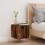 Mueble de TV de pared con luces LED roble ahumado 30,5x35x30 cm de , Muebles TV - Ref: Foro24-837226, Precio: 34,07 €, Descue...