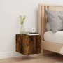 Mueble de TV de pared con luces LED roble ahumado 30,5x35x30 cm de , Muebles TV - Ref: Foro24-837226, Precio: 33,65 €, Descue...