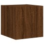 Mueble de TV de pared con luces LED roble marrón 30,5x35x30 cm de , Muebles TV - Ref: Foro24-837230, Precio: 35,07 €