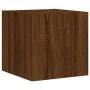 Mueble de TV de pared con luces LED roble marrón 30,5x35x30 cm de , Muebles TV - Ref: Foro24-837230, Precio: 34,63 €, Descuen...