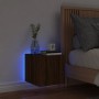 Wandmontierter TV-Schrank mit LED-Leuchten, braune Eiche, 30,5 x 35 x 30 cm von , TV-Möbel - Ref: Foro24-837230, Preis: 35,07...