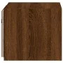 Mueble de TV de pared con luces LED roble marrón 30,5x35x30 cm de , Muebles TV - Ref: Foro24-837230, Precio: 34,63 €, Descuen...