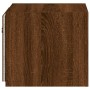 Wandmontierter TV-Schrank mit LED-Leuchten, braune Eiche, 30,5 x 35 x 30 cm von , TV-Möbel - Ref: Foro24-837230, Preis: 35,07...