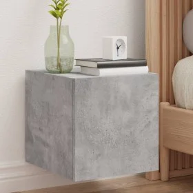 Wandmontierter TV-Schrank mit LED-Leuchten betongrau 30,5x35x30 cm von , TV-Möbel - Ref: Foro24-837224, Preis: 36,86 €, Rabat...