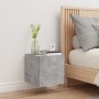 Wall-mounted TV cabinet with LED lights concrete gray 30.5x35x30 cm by , TV Furniture - Ref: Foro24-837224, Price: 37,36 €, D...