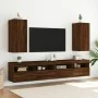 TV wall furniture LED lights 2 pcs oak brown 30.5x35x70 cm by , TV Furniture - Ref: Foro24-837245, Price: 90,17 €, Discount: %