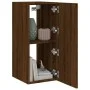 TV-Wandmöbel LED-Leuchten 2 Stück Eiche braun 30,5x35x70 cm von , TV-Möbel - Ref: Foro24-837245, Preis: 90,17 €, Rabatt: %