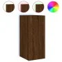 TV wall furniture LED lights 2 pcs oak brown 30.5x35x70 cm by , TV Furniture - Ref: Foro24-837245, Price: 90,17 €, Discount: %