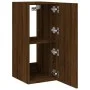 TV-Wandmöbel LED-Leuchten 2 Stück Eiche braun 30,5x35x70 cm von , TV-Möbel - Ref: Foro24-837245, Preis: 90,17 €, Rabatt: %