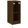 TV-Wandmöbel LED-Leuchten 2 Stück Eiche braun 30,5x35x70 cm von , TV-Möbel - Ref: Foro24-837245, Preis: 90,17 €, Rabatt: %