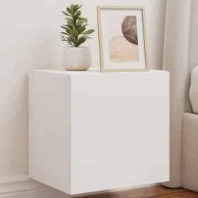 Muebles de TV de pared con luces LED 2 uds blanco 40,5x35x40 cm de , Muebles TV - Ref: Foro24-837247, Precio: 60,86 €, Descue...